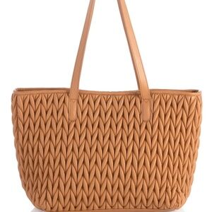 New Shiraleah Camel Jody Large Tote